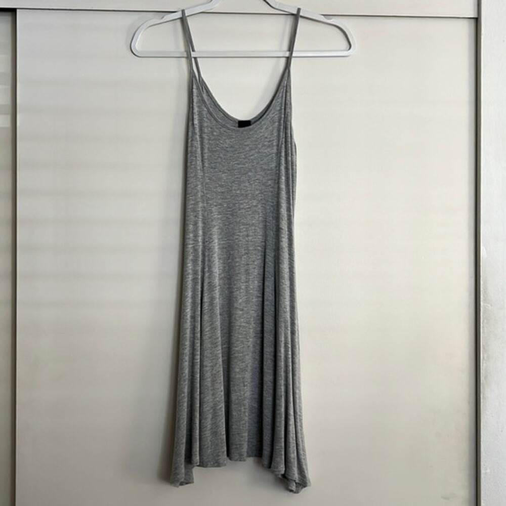 The Clas-Sic USA Soft Grey Casual Dress Size: Medium (M)